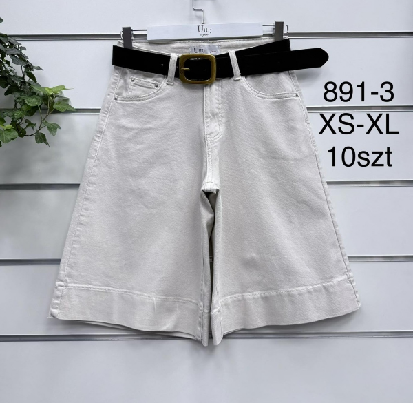 Rybaczki damskie jeans Roz XS-XL, 1 Kolor .Paczka 10 szt